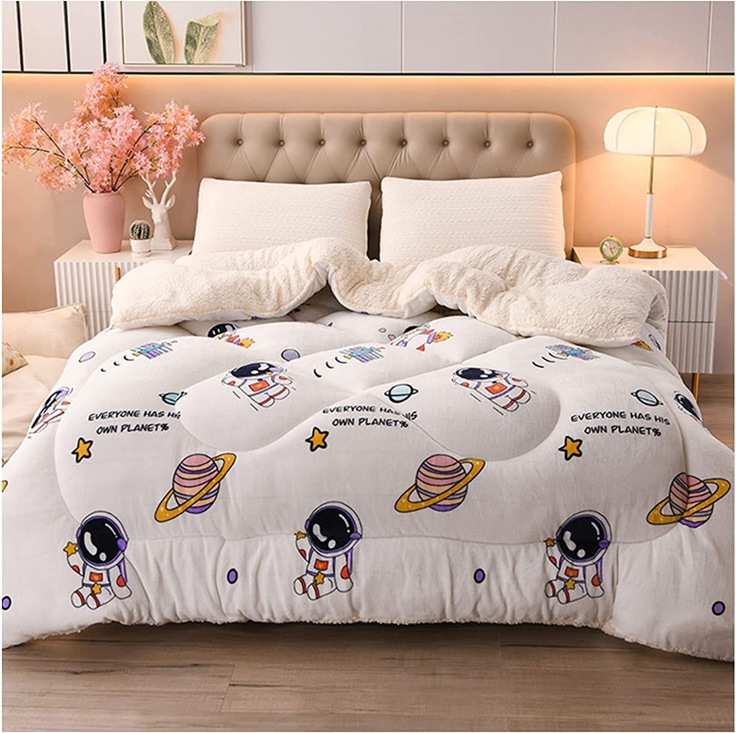 Thicken Comforter Winter Lamb Cashmere Blanket Soft Warm Bed Quilt Bedding for Home Bedroom Queen Quilt(Colour6,150x200cm(3.5KG))