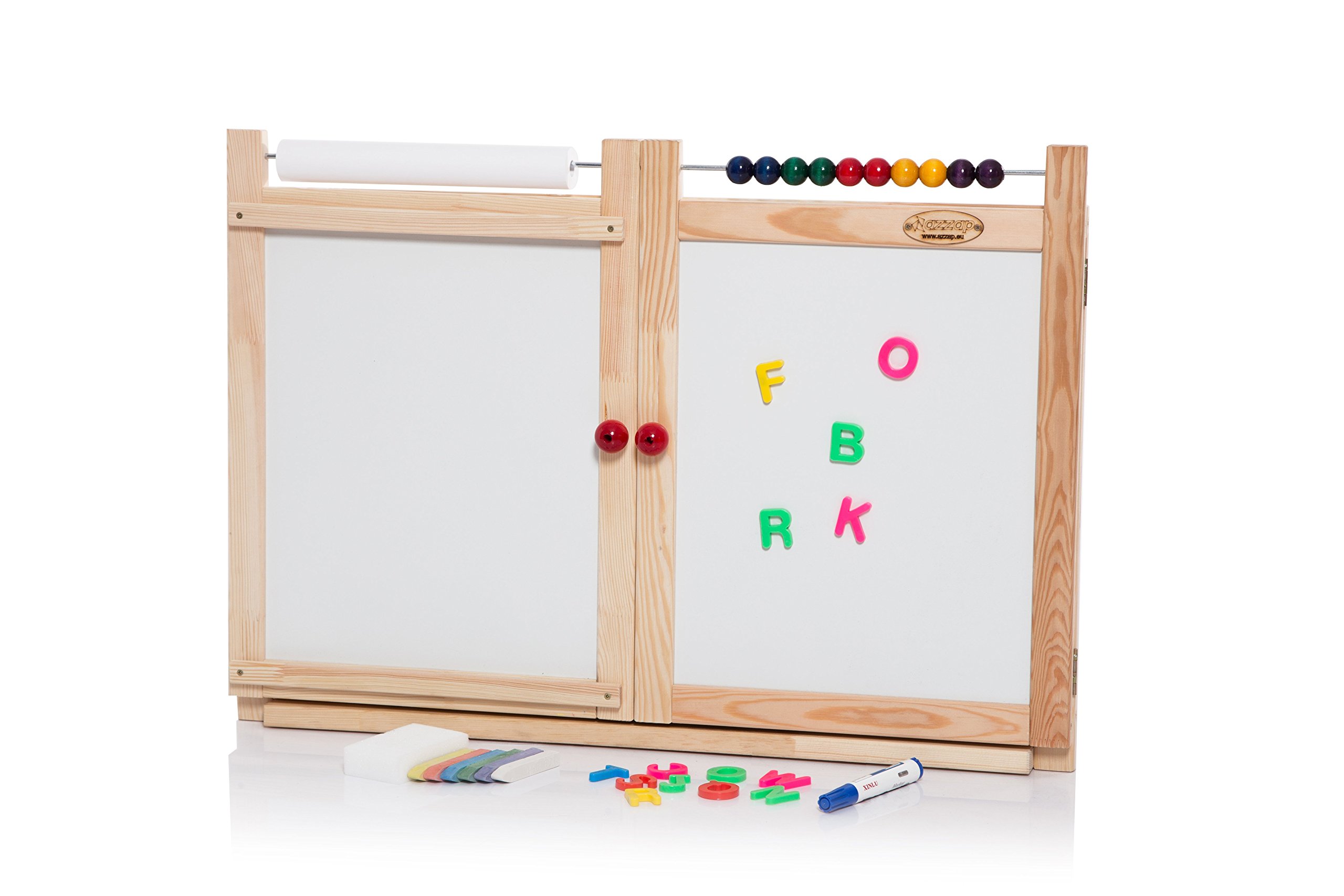 AZZAP WANDTAFEL Schreibtafel Maltafel Magnettafel Schultafel Kindertafel Papierrolle Kreidetafel SARA 3