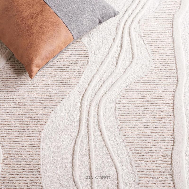 Image of Handmade Wool Anatolia Collection Bedroom & Living Room Carpet Size 6 X 8 Feet