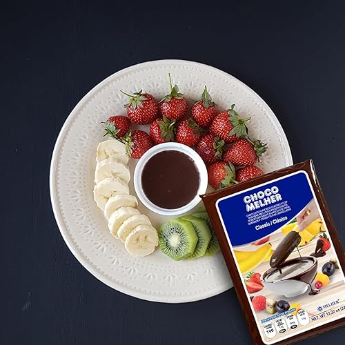 Miniatura 5 de CHOCOMELHER Clasico - Paquete de 12 revestimientos con sabor a chocolate con leche para chocobananos - Lo mejor para cubrir plátanos congelados y