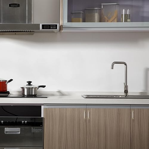 Miniatura 7 de goldenwarm LS6164BB76 - Paquete de 5 tiradores de acrílico transparente para cajones de 3 pulgadas, accesorios de latón cepillado para gabinetes de