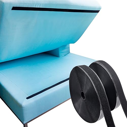 ECOHomes Tiras de Servicio Pesado para Cojines de Sofá de 1 Pulgada x 52 Pies Mantienen los Cojines del Sofá sin Deslizarse - Rollo de Cinta