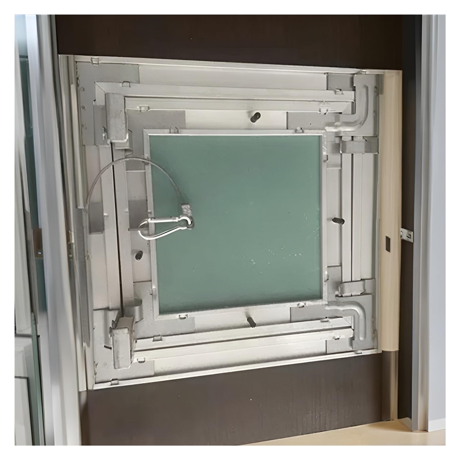 OIFAODAO Stainless steel access door， Aluminum Heavy, Hidden Door Wall Panel for Drywall Ceiling, Home, Offices, Shops, Factories and Hotels(12x16inch/300x410mm)