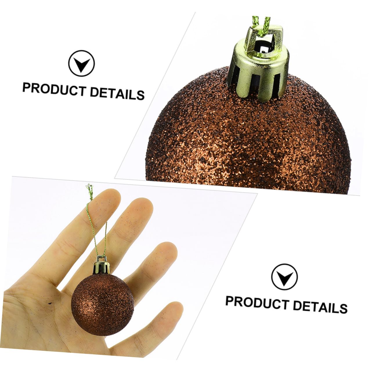 Garneck 100pièces Boules de Noël Décoratives à Suspendre Pendentifs pour Sapin de Noël