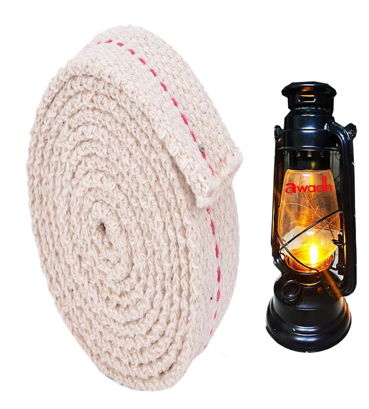 Cotton Torch Wicks 5mm Round Replacement Kerosene-lamp - for Tiki Torches,Oil, Dhebri Batti Lamps,Lampberger Lamp, Oil Lantern (5pcs)