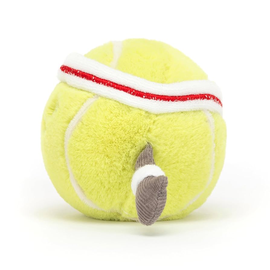 新品　ジェリーキャット　テニス　テニスボール　ボール　ぬいぐるみ Amazon.com: Jellycat Amuseables Tennis Ball Stuffed Toy, 3.5