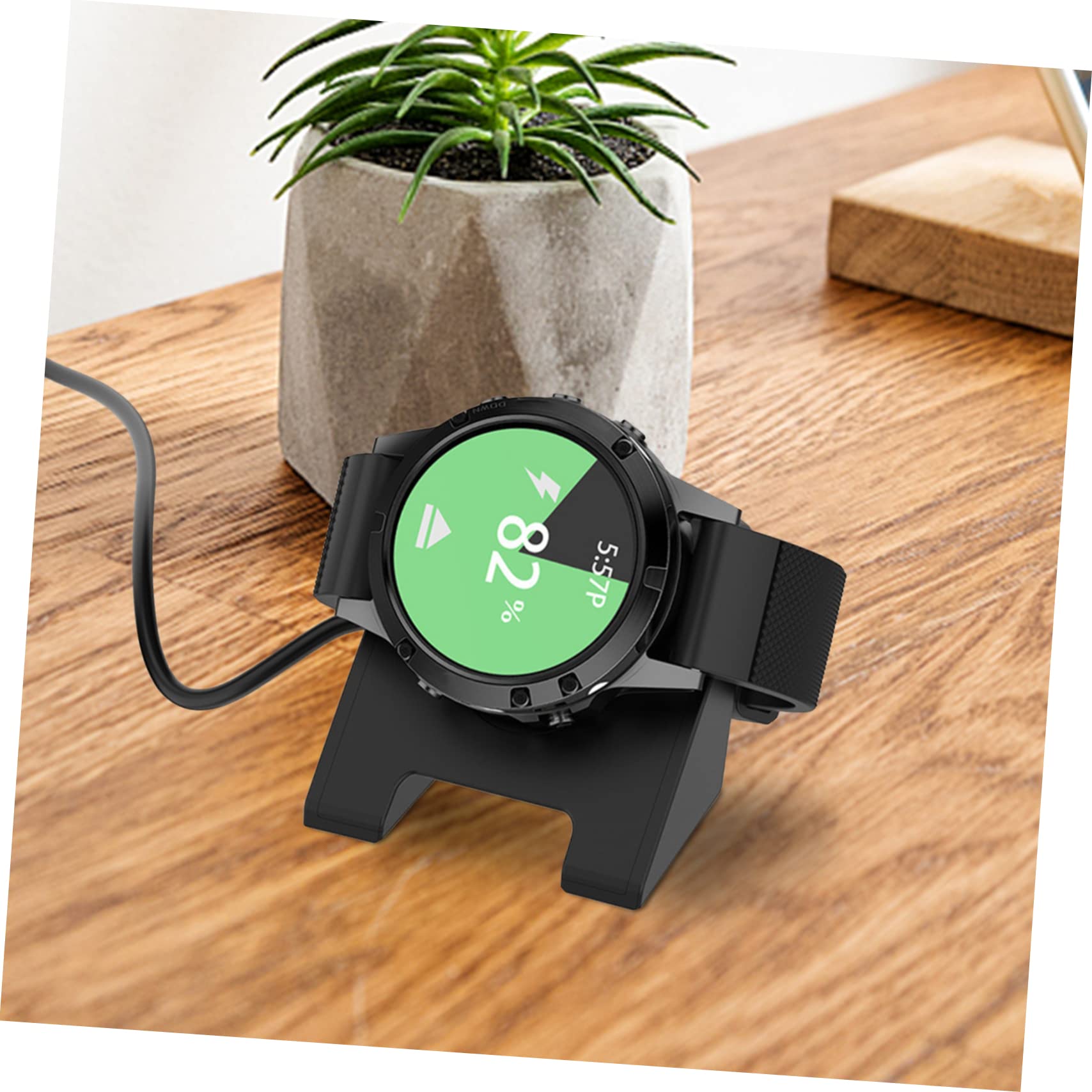 HOMSFOU 4stücke Smartwatch Ladekabel Station Kompatibel Mit Robuste Ladebasis Mit Einfachem Zugang Für Schnelles Und Stabiles Aufladen Ohne Armband Zu Entfernen