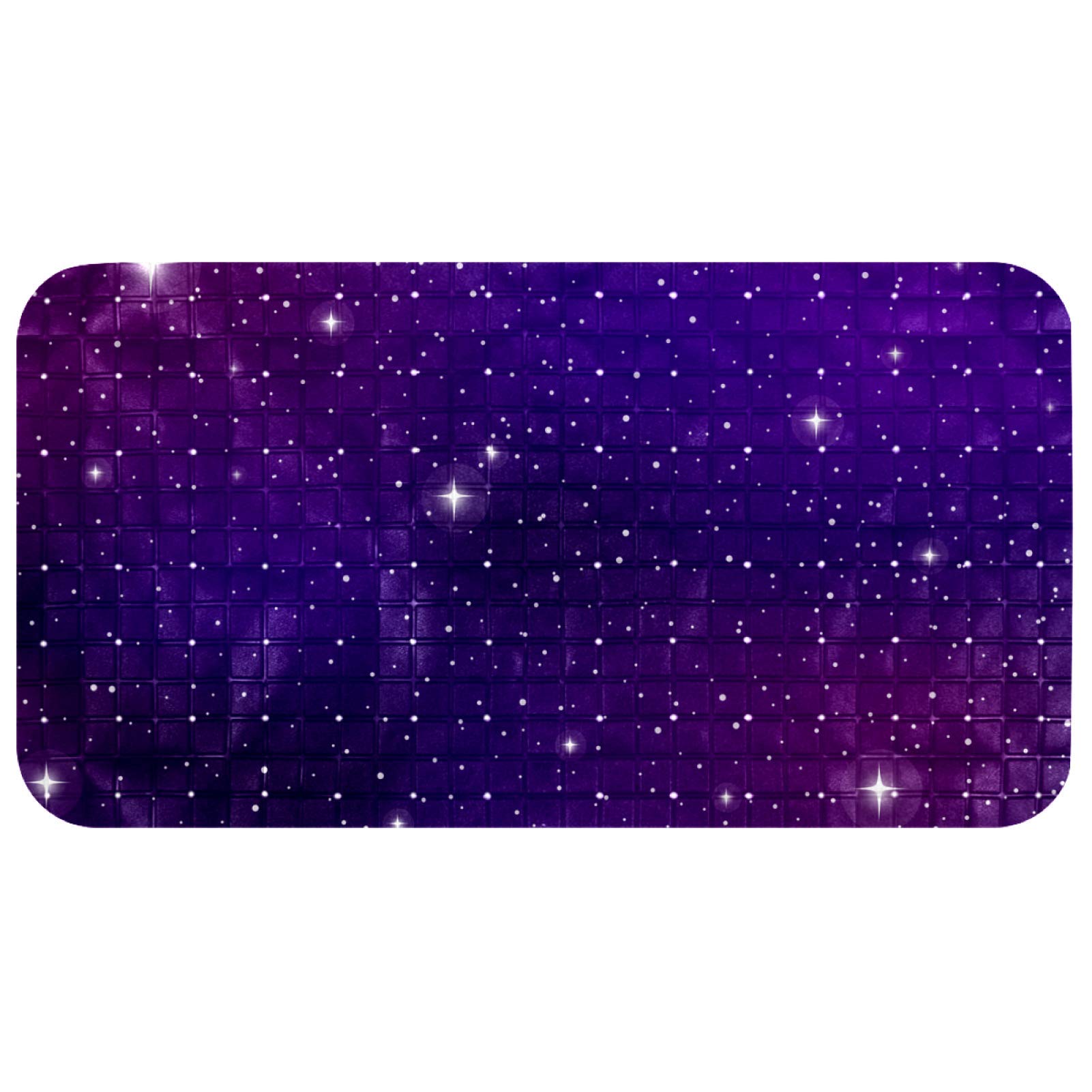 Alfombrilla de ducha Bennigiry para bañera antideslizante con ventosas y drenaje de 68x37 cm