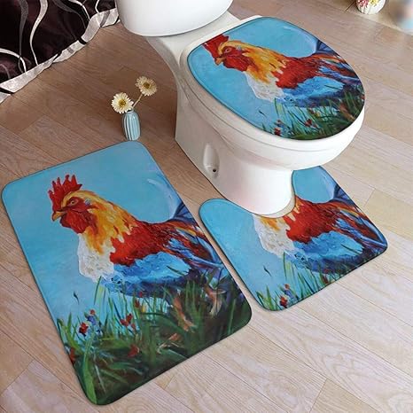 Amazon トイレマット セットマット アートルースターコック 3点セットトイレ蓋カバー 足元マット U型o型 長方形兼用 バスマット フタカバー セット フワフワ 防寒 吸水 抗菌 防臭 速乾 洗浄暖房型 滑り止め トイレマット タンクカバー ホーム キッチン オンライン通販 Amazon トイレマット セットマット アートルースターコック 3点セットトイレ蓋カバー 足元マット U型o型 長方形兼用 バスマット フタカバー セット フワフワ 防寒 吸水 抗菌 防臭 速乾 洗浄暖房型 滑り止め トイレマット タンクカバー ホーム キッチン オンライン通販