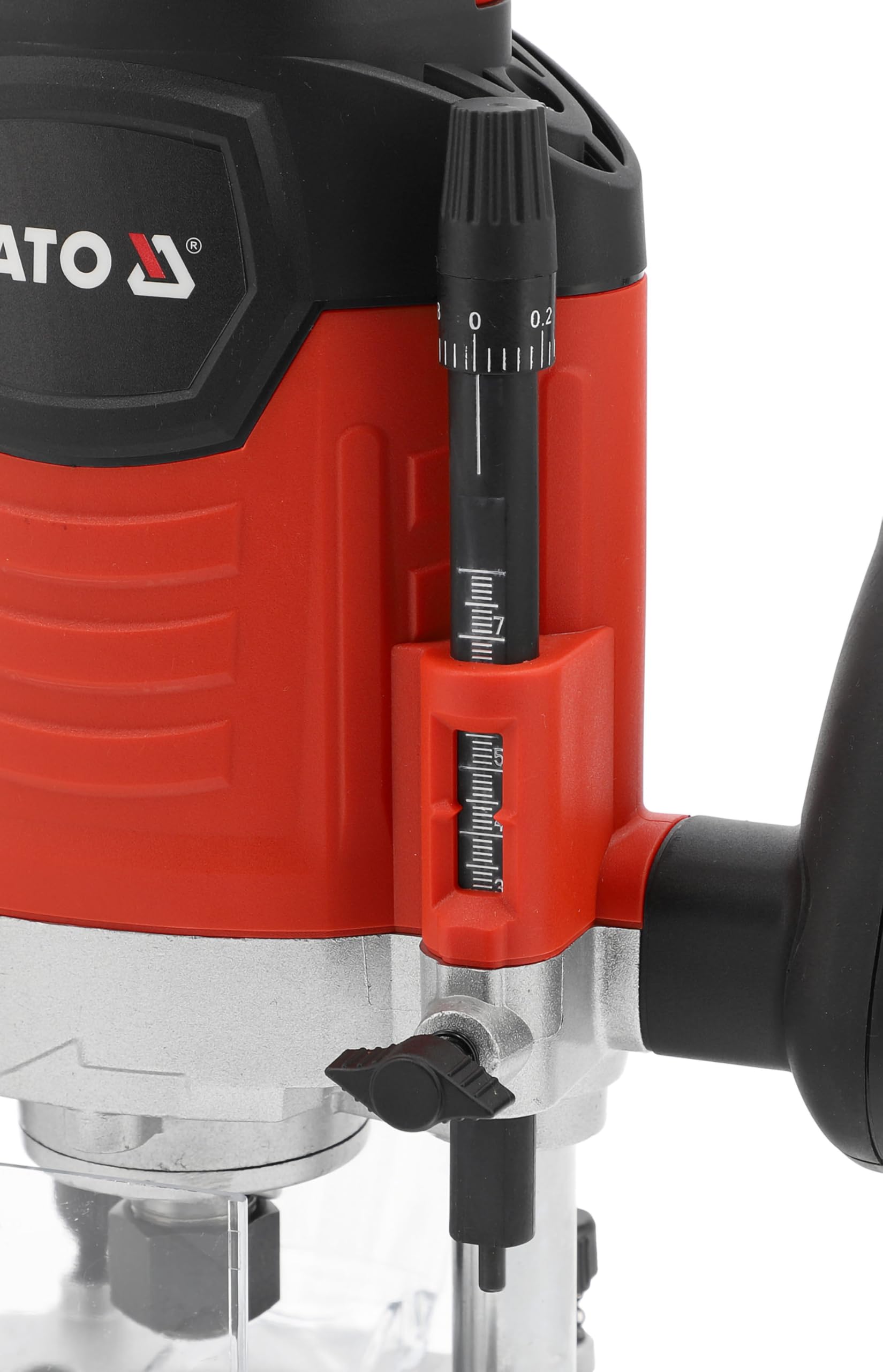 Wydajna frezarka górnowrzecionowa 1400 W, regulacja prędkości obrotowej, materiał drewnopochodny, mocowanie 6/8 mm, Soft‑Start, odsysanie pyłu