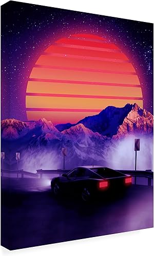 Miniatura 4 de Trademark Fine Art Canvas Wall Art - Ritvik Takkar 'Retro Synth' Wall Art for Living Room, Bedroom, or Office Décor