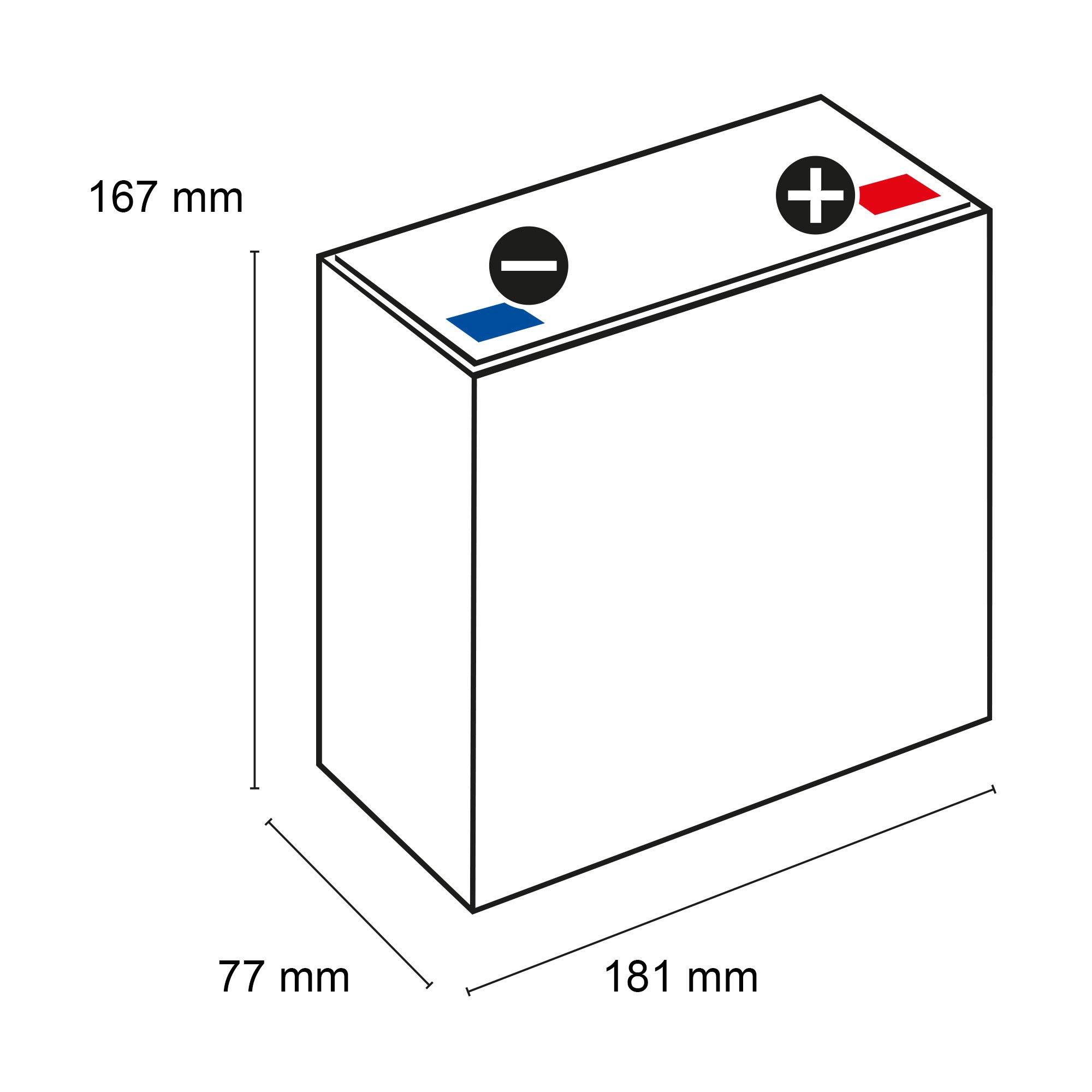Q-Batteries AGM VRLA Batterie Plomb-Polaire 12 V 20 Ah 12 V 12 V 20 Ah ASI