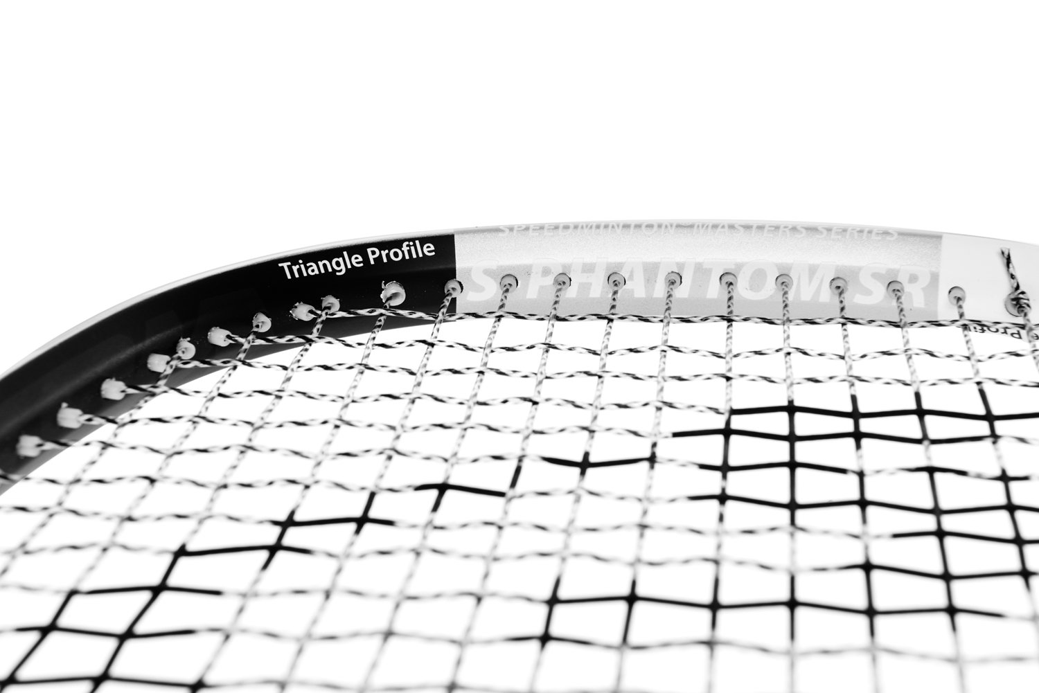 Speedminton® Racket Phantom, Weiß/Schwarz/Silber