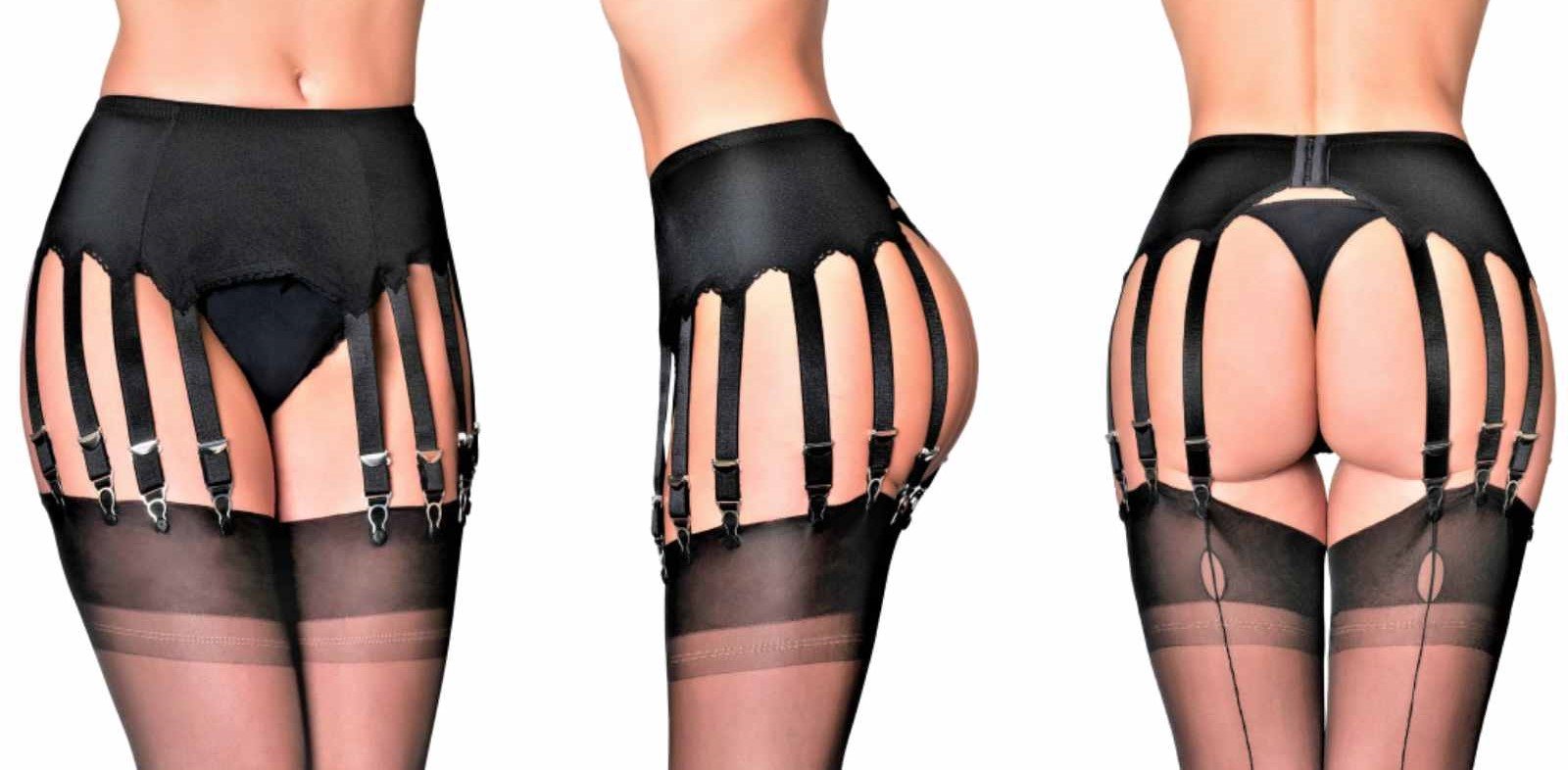 14 strap garter belt Premier Lingerie Lycra 14 Strap Suspender Belt For Stockings Pl70