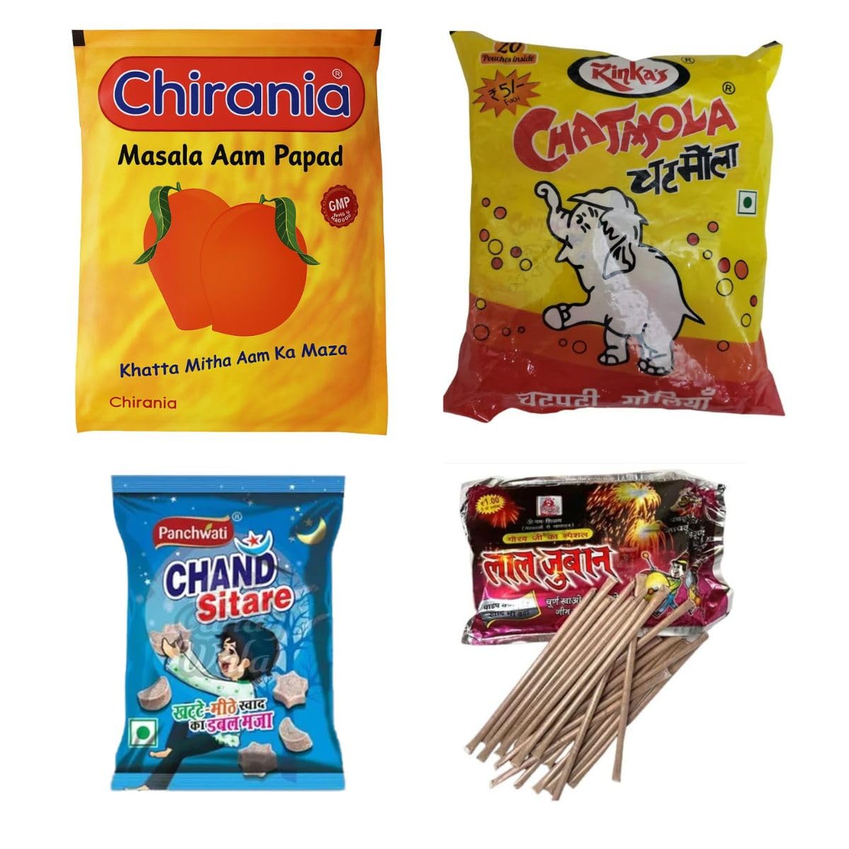 Masala Aam Papad(20 Sachet), Chatmola(20 Sachet), Lal Juban (60 Sachet) & Chand Sitare(20 Sachet) Combo | Chatpata Indian Candy Mix | Tangy Spicy Treat for Kids & Adults | Perfect for Gifting & Travel-picture-33