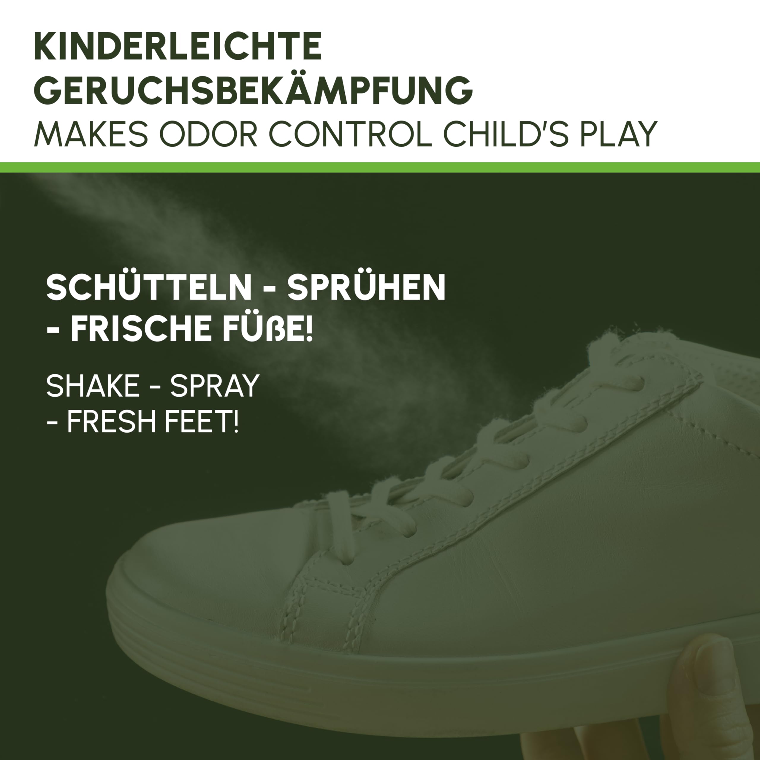 Schuh Desinfektionsspray 6x100ml | schnelle & wirksame Schuhdesinfektion | Geruchsentferner für Schuhe | Schütz vor Fußpilz |Protect Fuß & Schuh Desinfektion