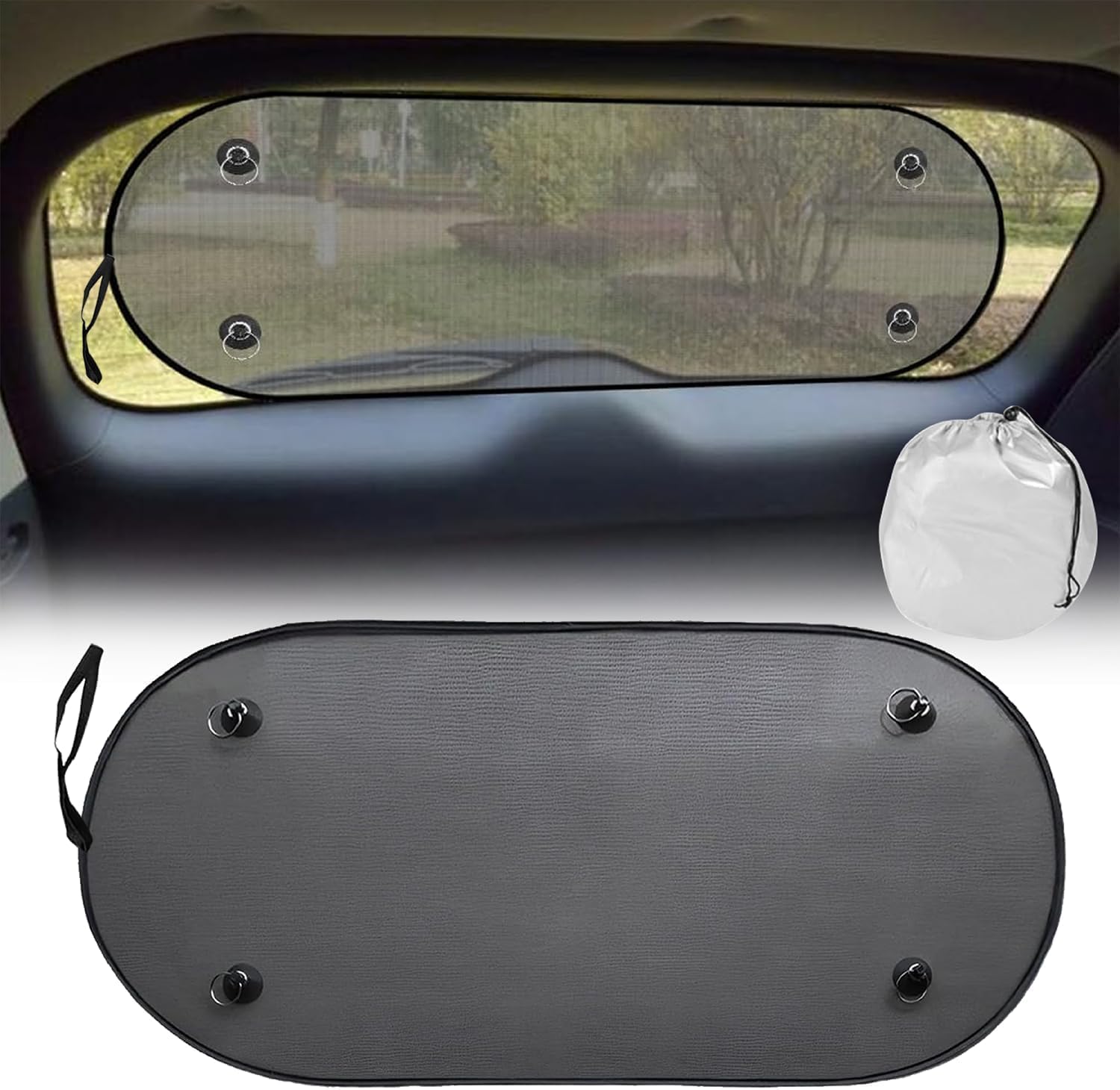 Accesorios automóvil red cristal trasero con oscurecedor