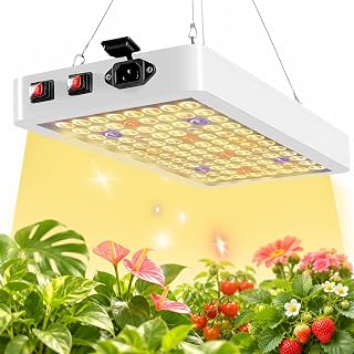 LED Pflanzenlampe Vollspektrum mit VEG/BLOOM Doppelschalter, 100W 288 LEDs