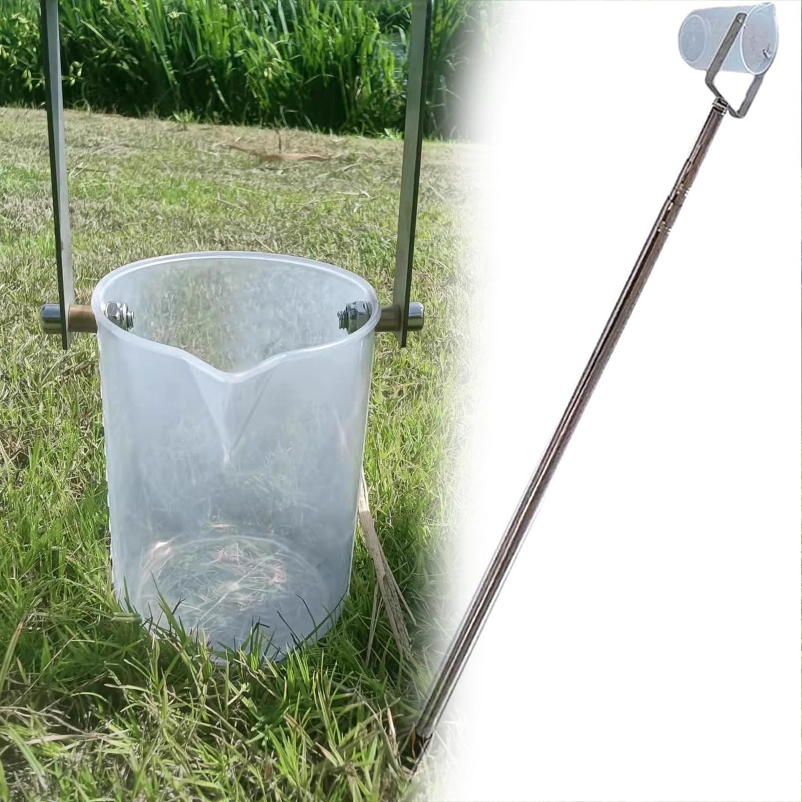 Herramienta de muestreo de agua extensible extra larga para pruebas de laboratorio de fábrica, colección de muestras de calidad portátil con poste ajustable