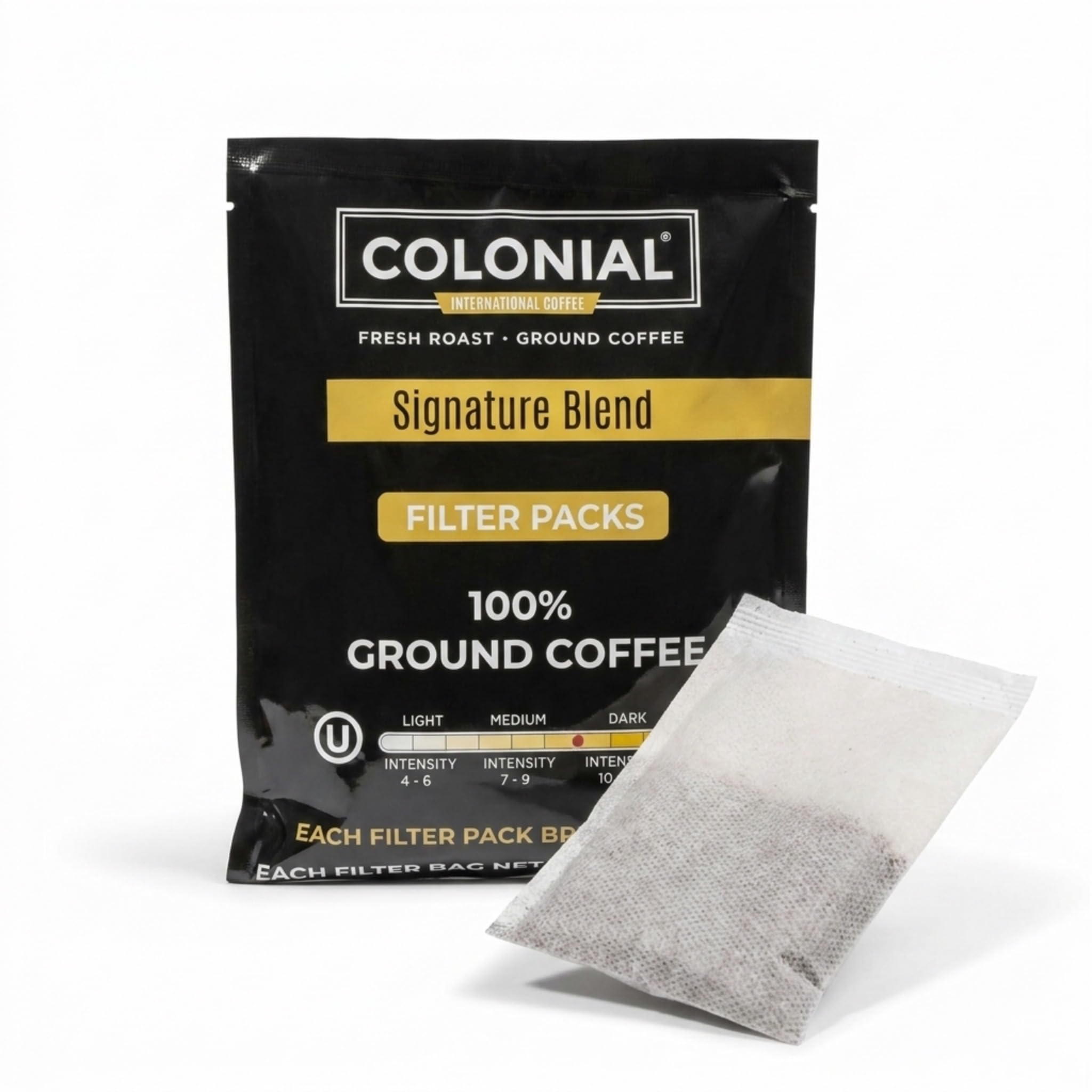 Amazon.com : Colonial Coffee Ground Coffee Filter Portion Packs, 2 Ounce ( Pack of 40), 100% Arabica Breakfast Blend Medium Roast, Gourmet Bulk Packets  for 10-12 Cup Drip Maker : Grocery & Gourmet Food