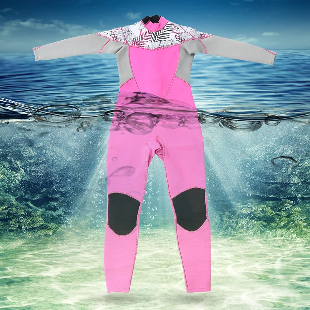 Combinaison de plongée en néoprène à manches longues pour femme - Chaude et confortable - Pour le surf - Taille M/L - Noir (M)