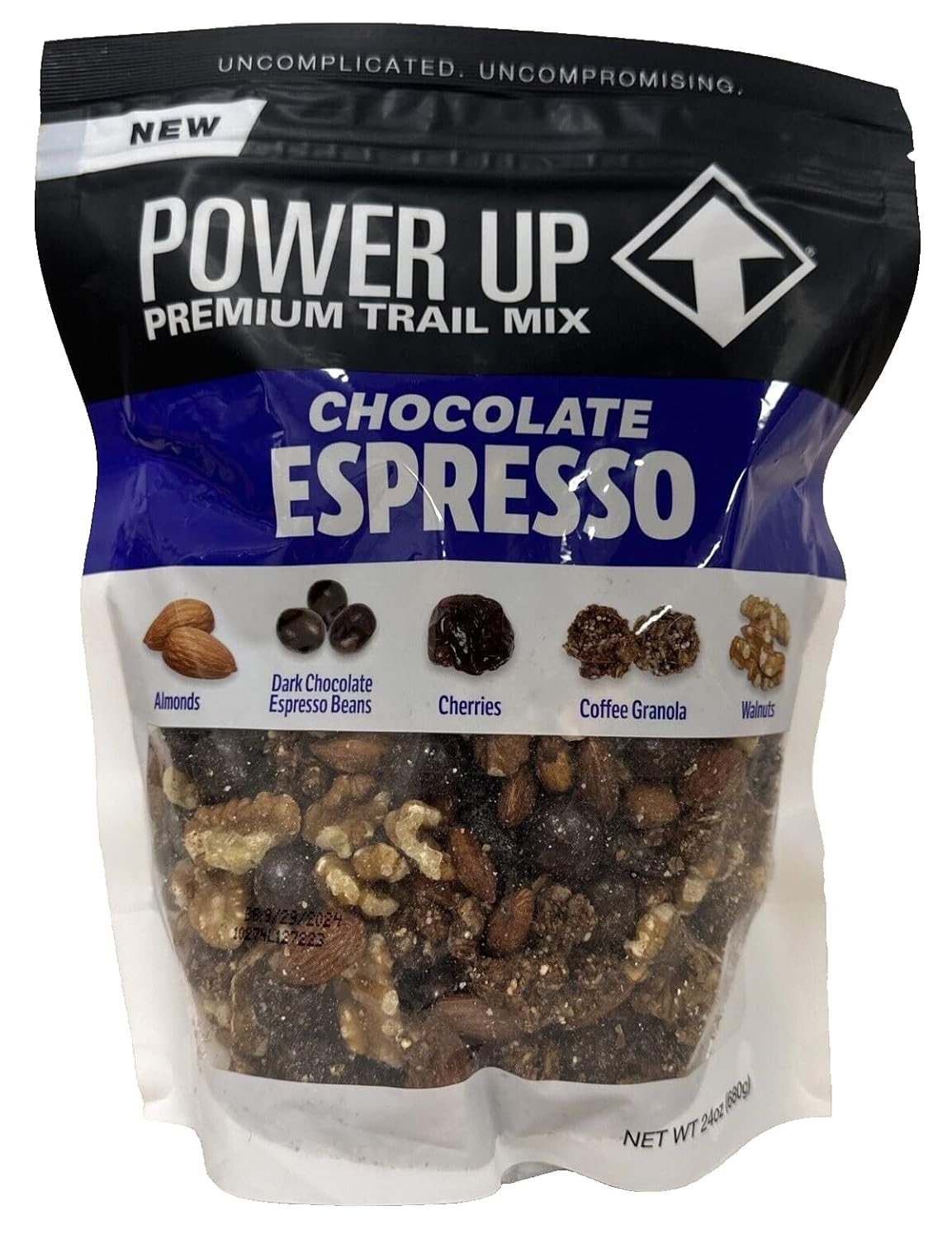 Power Up Premium Trail Mix Chocolate Espresso Trail Mix 24oz