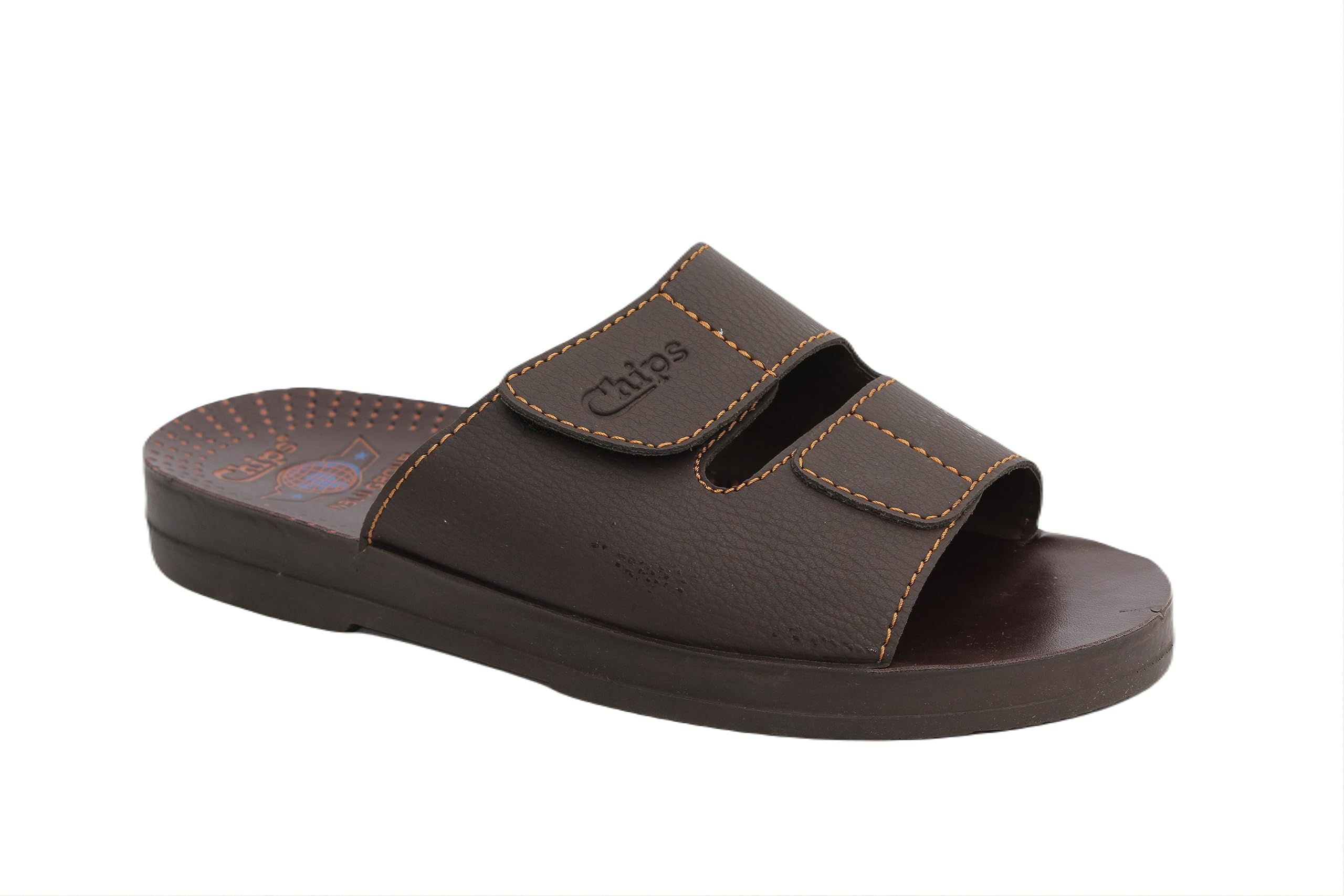 Chips Stylish Fashion Slipper for Men | Comfortable | Lightweight | Anti Skid | Casual Office Footwear (3114_BROWN_43) (B0CFJJ5RK3) Amazon Price History, Amazon Price Tracker