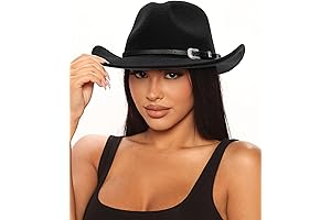 Classic Cowboy Hat for Women in Black