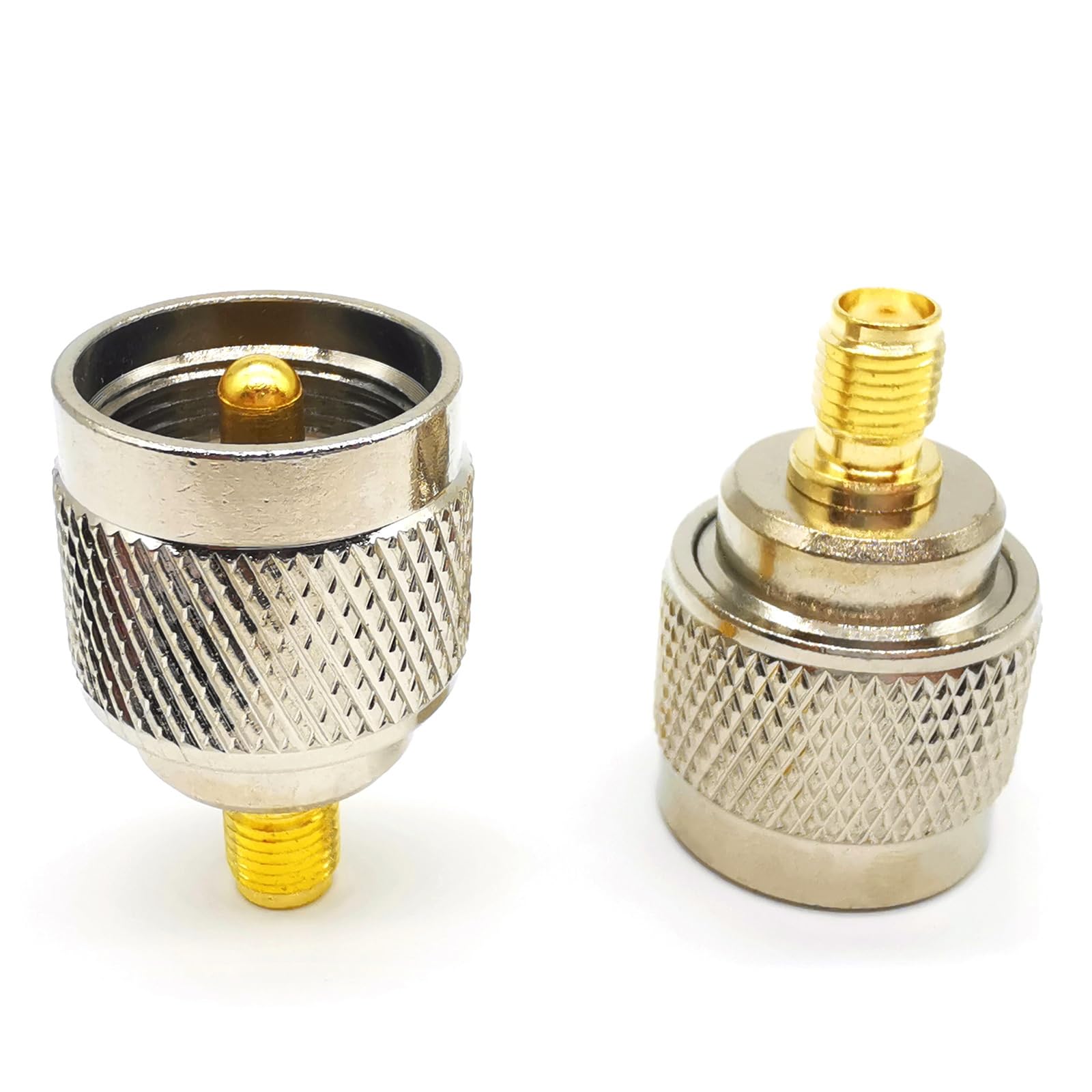 2 sztuki SMA na PL259 SO239 adapter koncentryczny, gniazdo SMA o niskiej stratności na wtyczkę PL259 UHF, złącze koncentryczne do anten radiowych CB, anten amatorskich, urządzeń wideo i WLAN