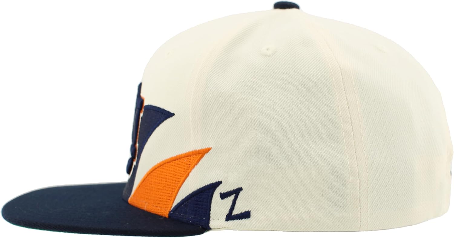 Zephyr NCAA Officially Licensed Hat Flat Snapback Z11 Retro Sharktooth