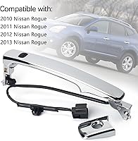 Vista 3 de Exterior Chrome Door Handle Front Left Driver Side, with Sensor and Smart Keyless Entry System Compatible with Nissan Rogue 2010-2013 Replaces#