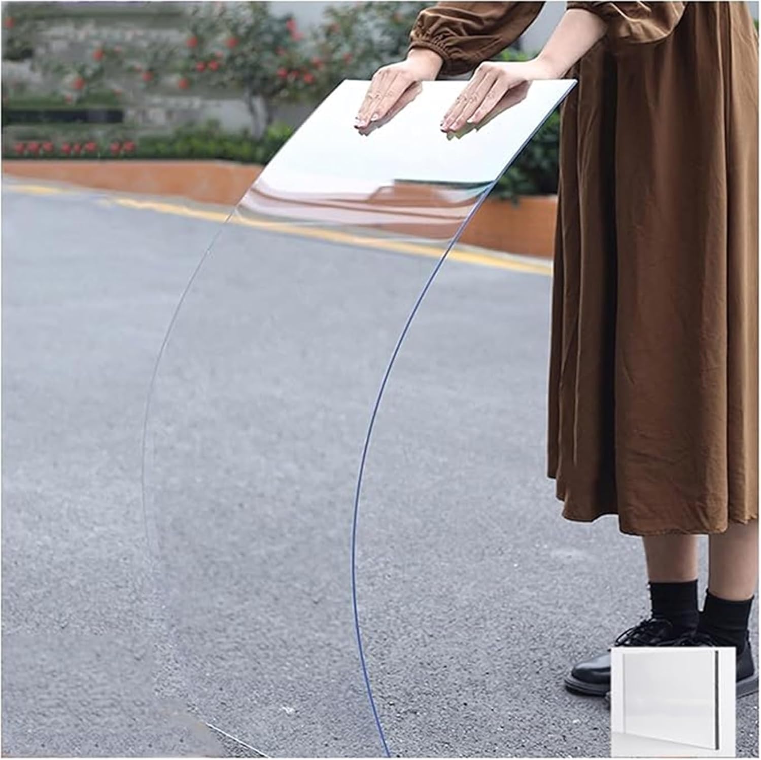 1.22mm Polycarbonate Roof Panels Greenhouse PC Endurance Board, Clear Pergola Rainproof Canopy, Plastic Sheet Canopy Cover, for Carports, Sunrooms and Enclosu(1.2x2m/3.9 * 6.6ft)