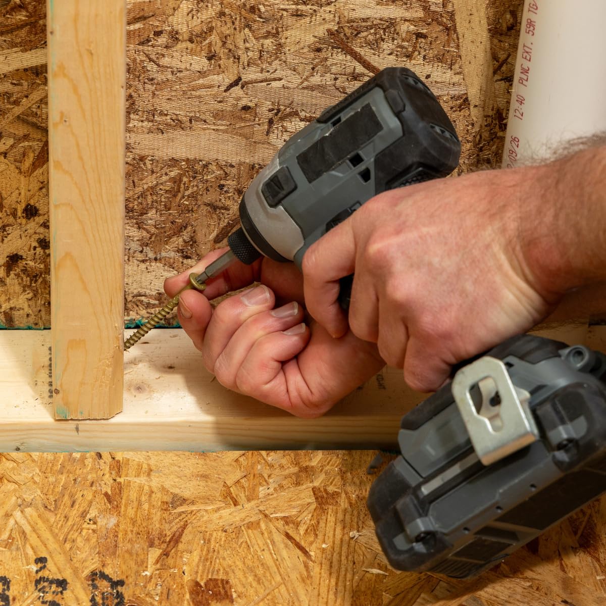 Power Pro 150 viti per cornici (#30,5 x 10,2 cm) | Viti per legno a testa ottimizzate a stella | Elementi di fissaggio esterni rivestiti in resina epossidica multistrato | Approvato dal codice di