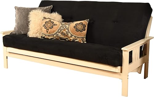 Vista 147 de MFD Futón Montana, Verde, Tela Madera, Colchón de ante de turba