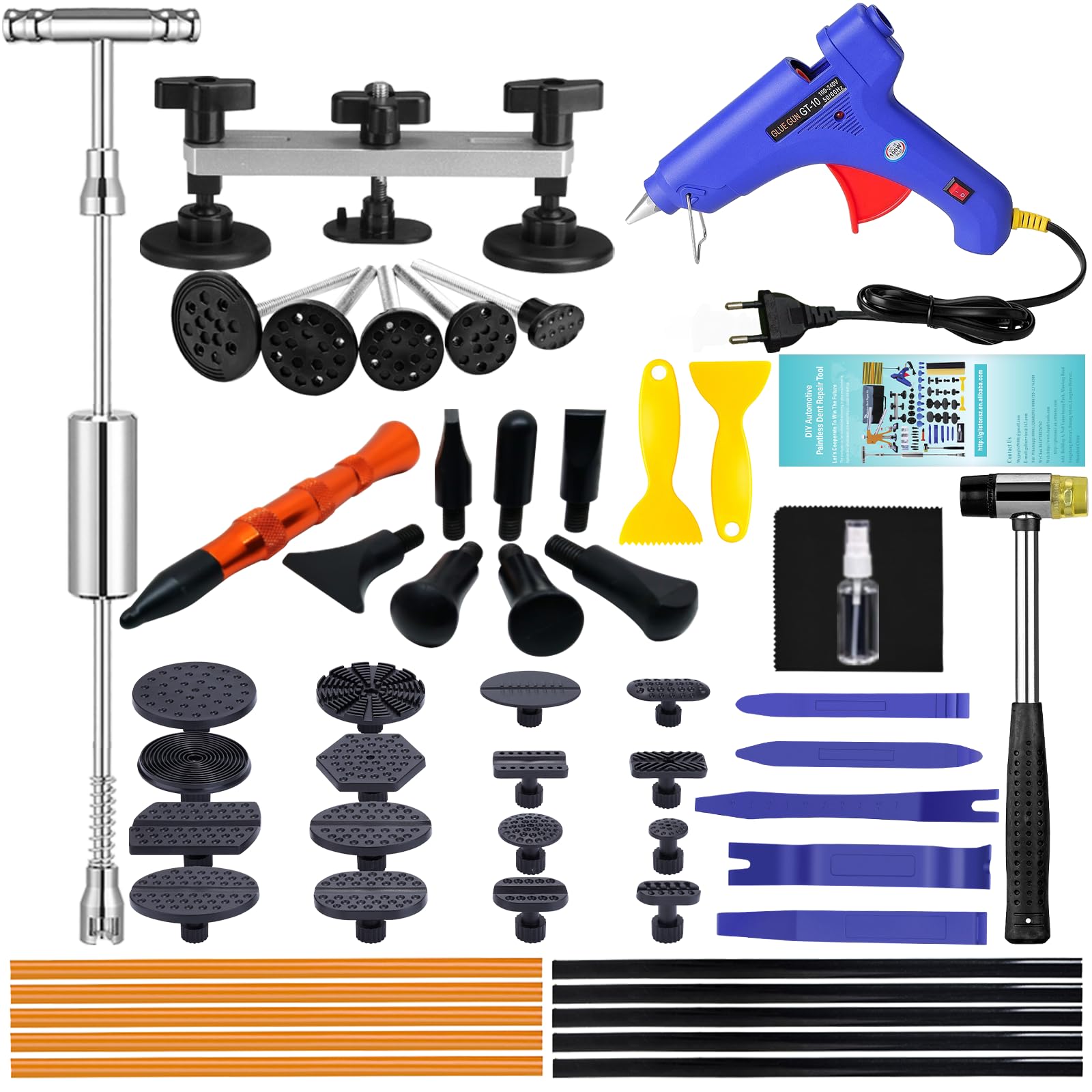 Manelord Auto Dellen Reparatur Ausbeulwerkzeug Set, Car Lackfreies Beulen Reparaturset Dent Puller Kit