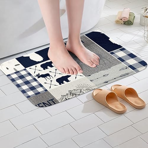 Vista 20 de Erosebridal Alfombra de baño para adolescentes, para motocross, para deportes extremos, para motocicleta, deportiva, antideslizante, absorbente