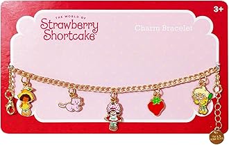 LUV HER Strawberry Shortcake 7" Bracelet with Metal Charms Strawberry Shortcake - Ages 3+