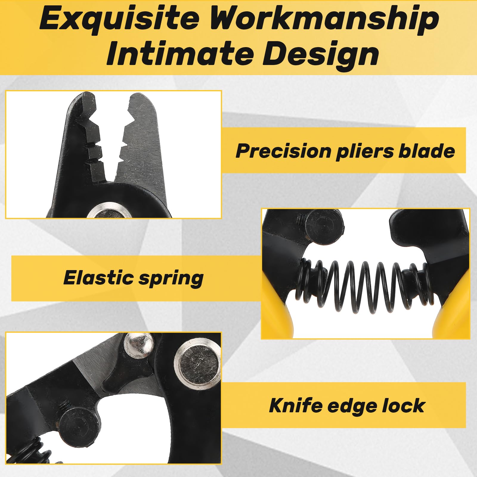 Pince Dénuder Fibre Optique Pince à Dénuder Fibre Optique KELUSHI CFS-3 à Trois Trous - Pour Revêtements 250-900 Microns Dénudeur Câble Optique