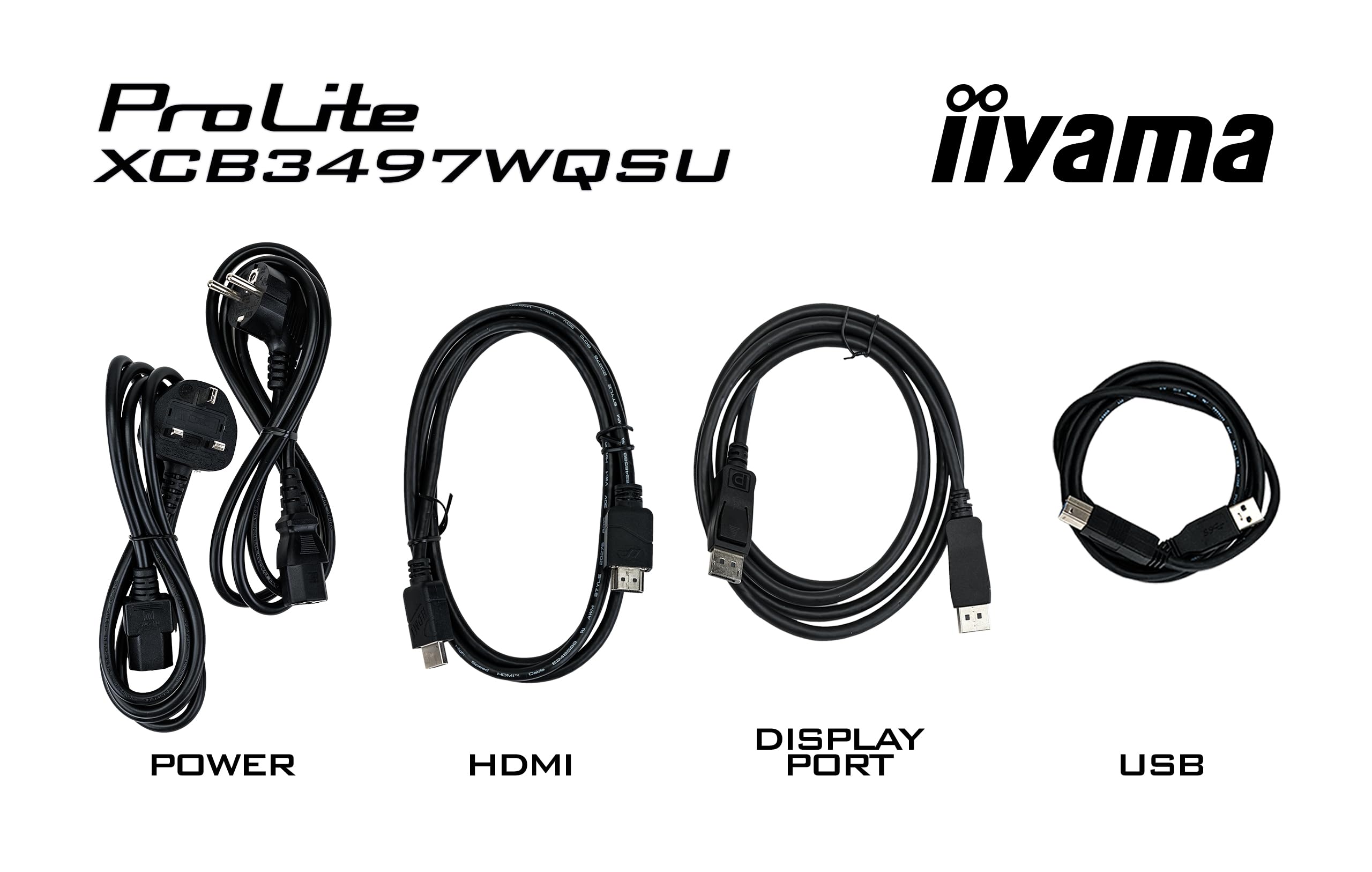 34" iiyama XCB3494WQSU-B1 Curved HMDI/DP/USB Speakers