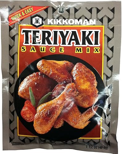 Kikkoman Mezcla de salsas asiáticas TERIYAKI 1.5oz (paquete de 4)