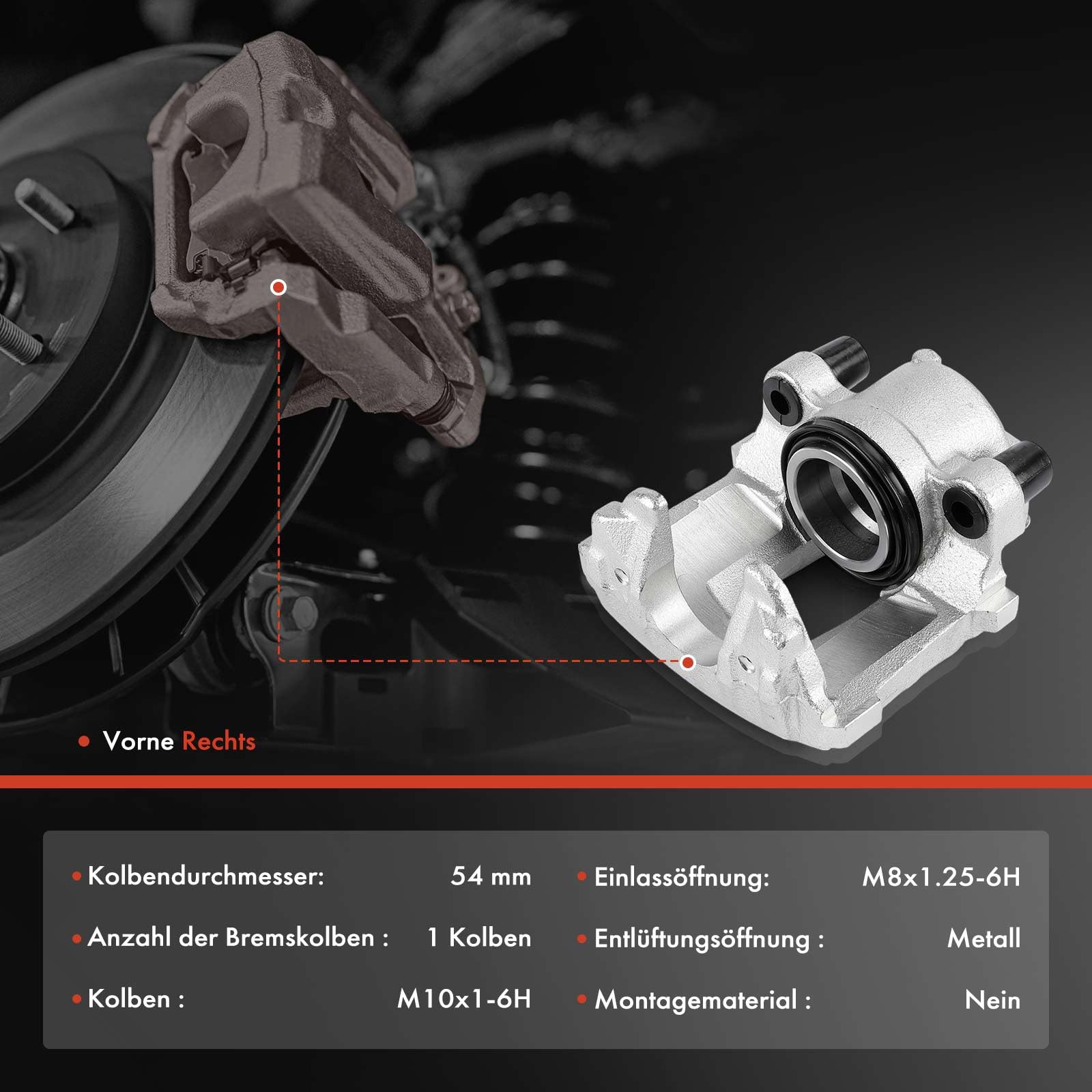 Frankberg Étrier de frein avant droit Ø54 mm 9948863