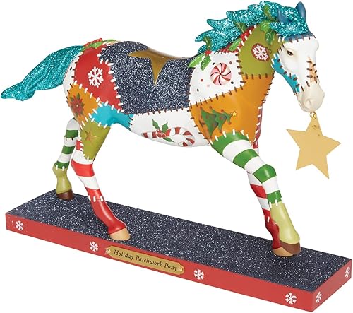 Miniatura 2 de Enesco The Trail of Painted Ponies - Figura navideña de poni, 7.1 pulgadas, multicolor