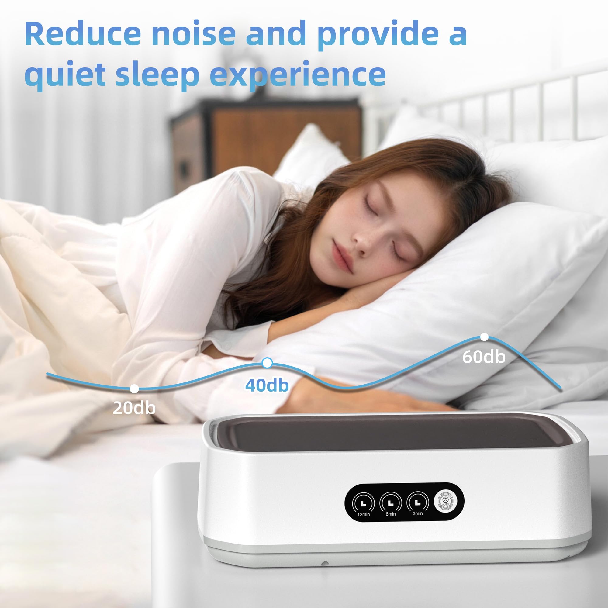 Limpiador ultrasónico de gran capacidad de 650 ml con función de sincronización digital de tres velocidades, adecuado para limpiar joyas, anteojos y correas de reloj