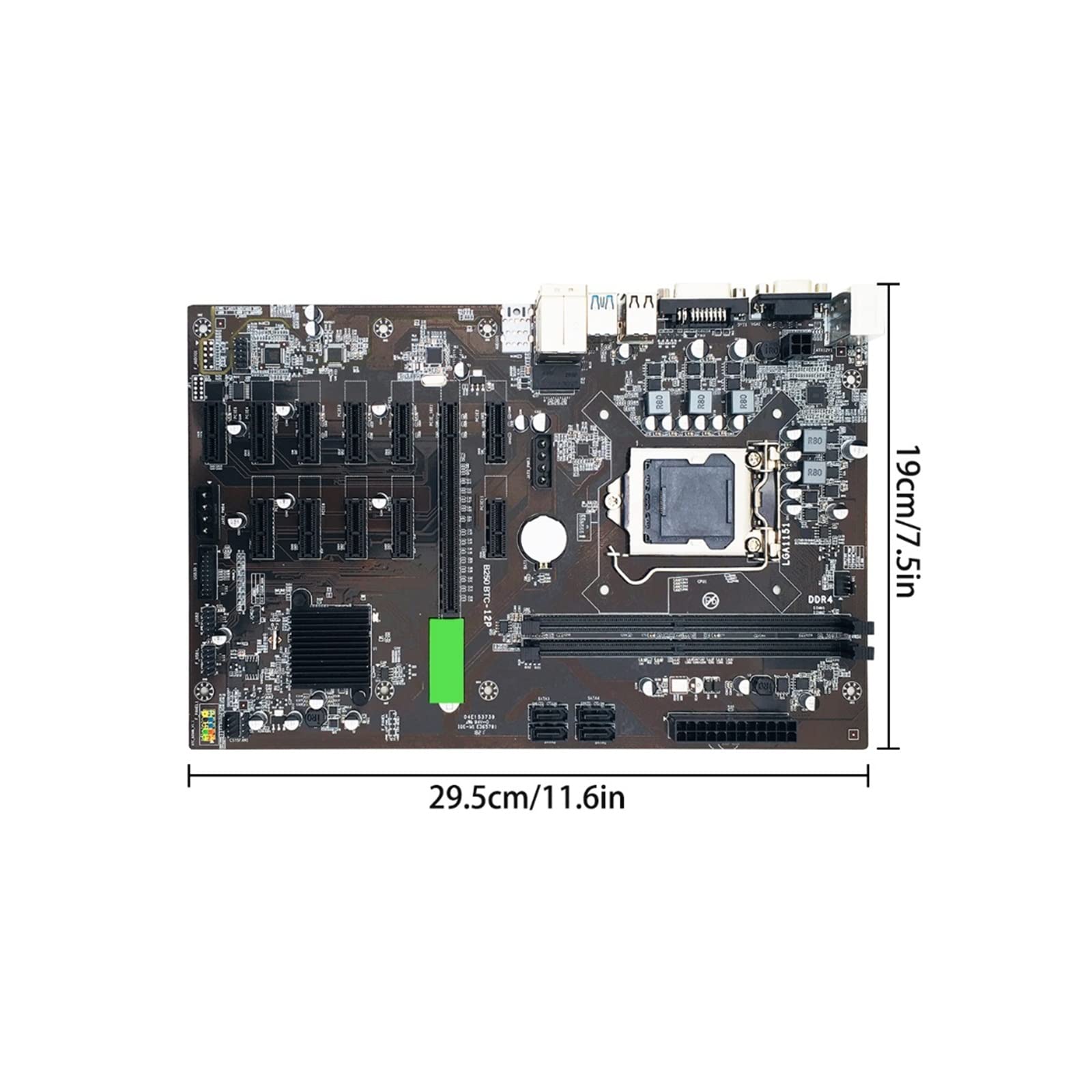 Btc Pro B250 Btc Mining Motherboard Uk B250 BTC Motherboard 12 PCIE 16X LGA  1151 VGA