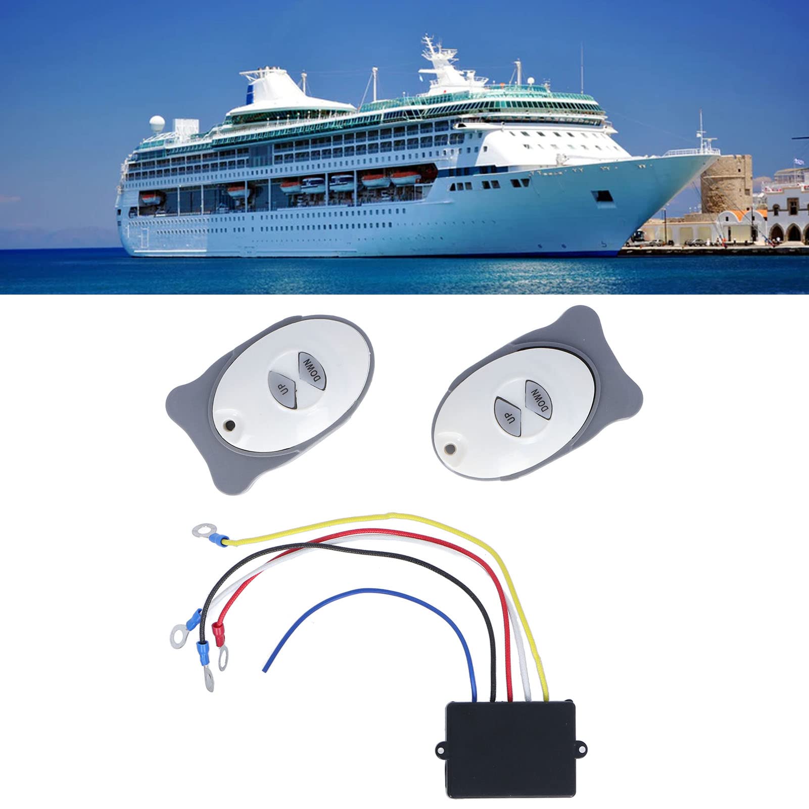 Seilwinde Sender - Hohe Fernbedienung Schalter mit 2 Sendern für Boote und Marine Hardware