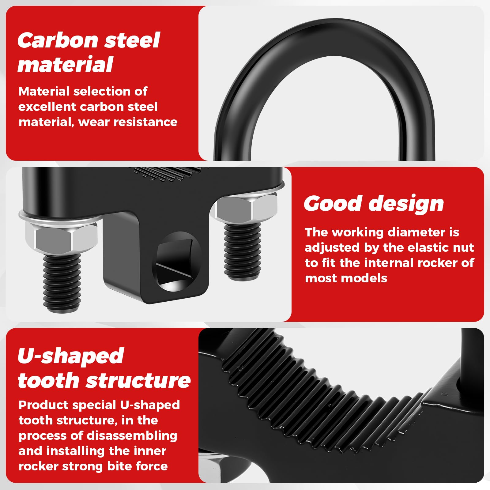 FALESOUL Inner Tie Rod Removal Tool, 3/8'' Universal Low Profile Tool and Inner Tie Rod Hex Wrench Repair Removal Tools 27-44mm Tie Rod End Wrench Tool with 1/2