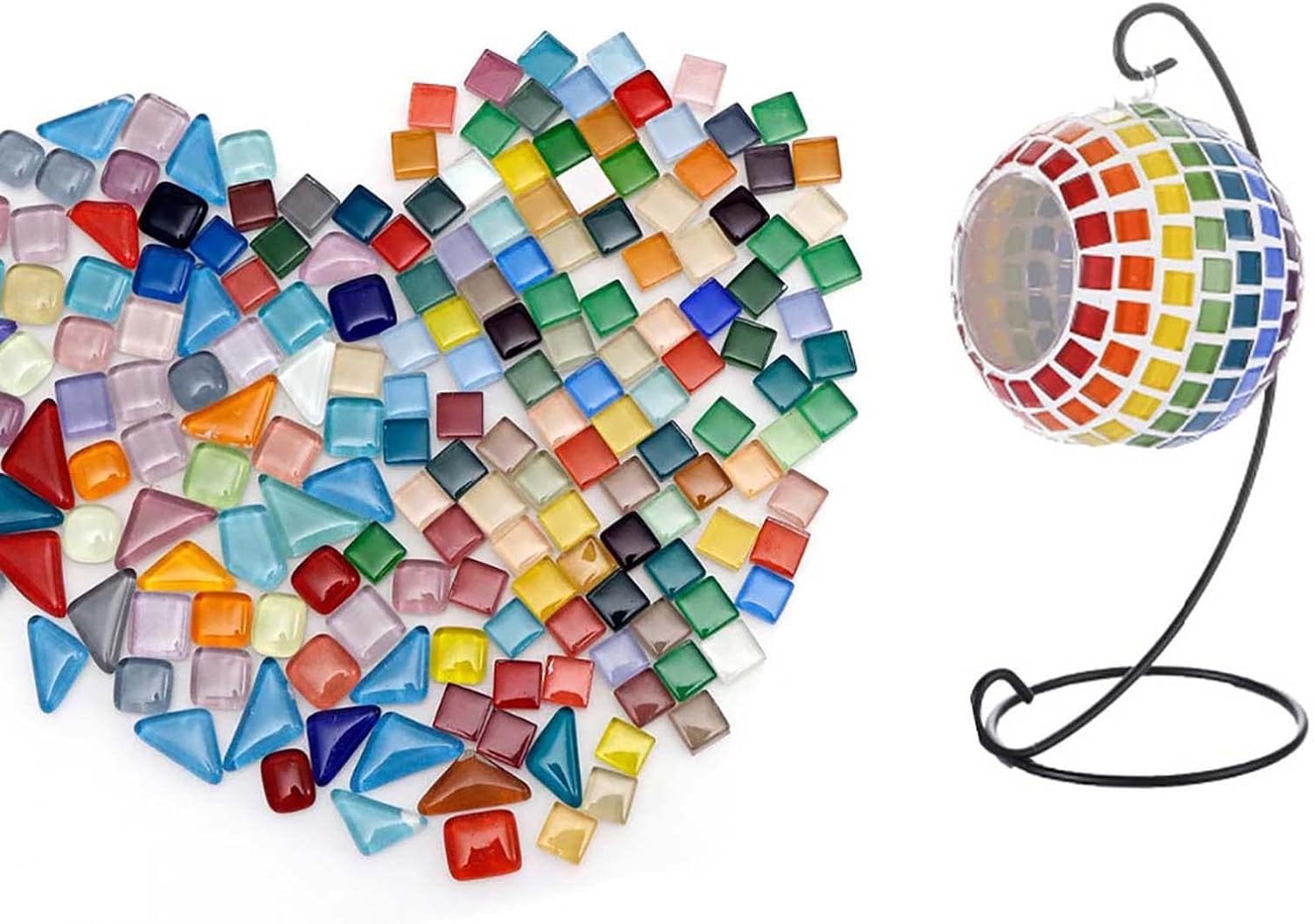 Mosaic Tiles Kits Mosaic Glass for Crafts DIY or Home