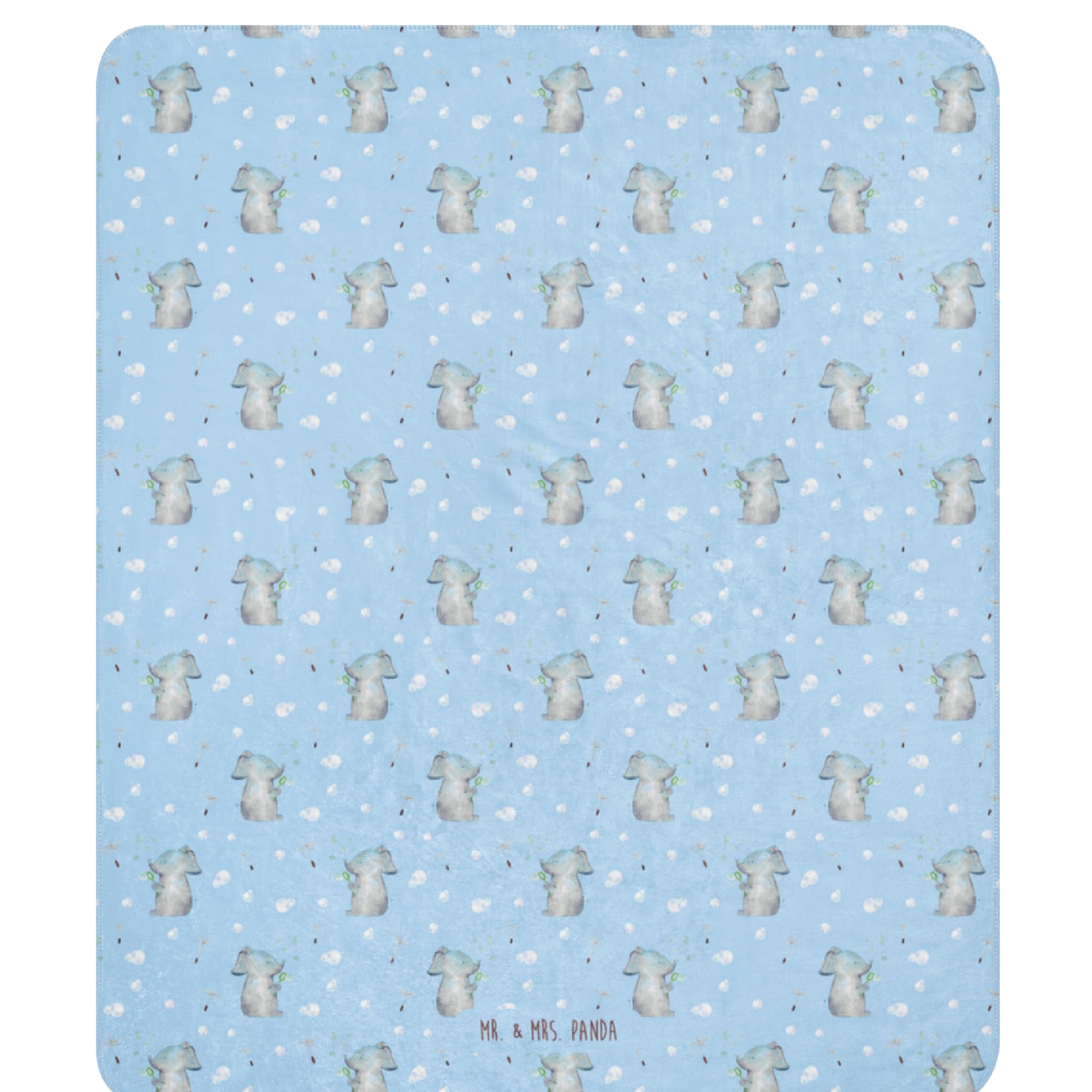 Mr. & Mrs. Panda Couchdecke Elefant Seifenblasen 130 x 155 cm - Geschenk, Elefanten, Heimat, Decke, Tagesdecke, Liebe, Wärmedecke, Liebesspruch, Kuscheldecke, Plaid, Heimdecke, Lustige Sprüche