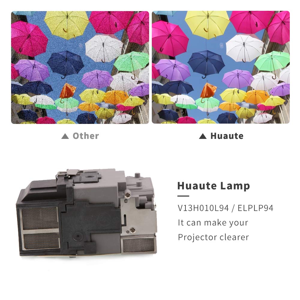 V13H010L94 Lampe de projecteur de Remplacement avec boîtier pour EPSON ELPLP94 EB-1780 EB-1785W EB-178x EB-1795F EB-179x H793A H794A H795A H795B H796A H796B PowerLite 1780W 1781W 1785W 1795F