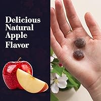 Vista 3 de NEW NORDIC Gomitas de volumen para el cabello, 2500 mcg de biotina, suplemento diario de vitaminas para el cabello para apoyar el cabello, la piel